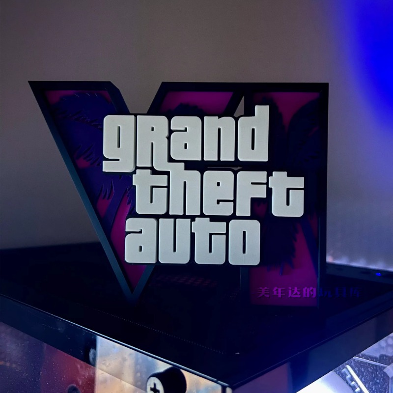 3D Logo GTA 6 Grand Theft Auto – Accessories For Your Gaming Room recenzja i cena
